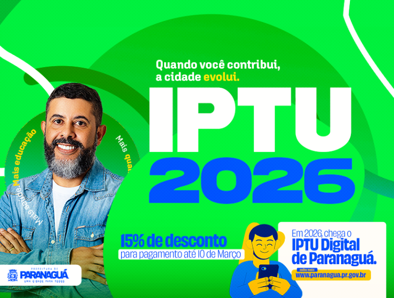 Prazo para pagamento do IPTU com 15% de desconto termina hoje  terça-feira (10) em Paranaguá
