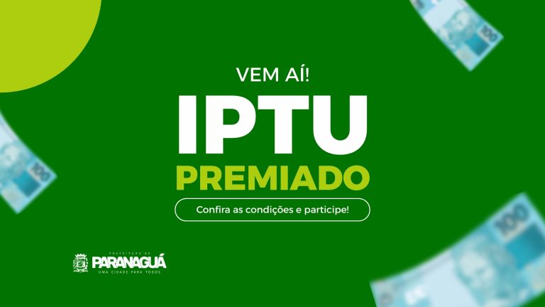 IPTU Premiado 2026: Prefeitura de Paranaguá realizará sorteio com carro 0 km e scooters elétricas