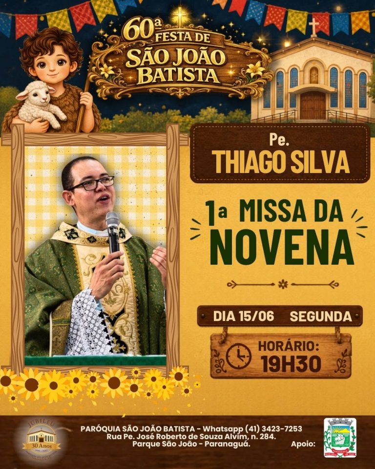 Novenário de São João Batista tem início nesta segunda-feira (15) no Parque São João