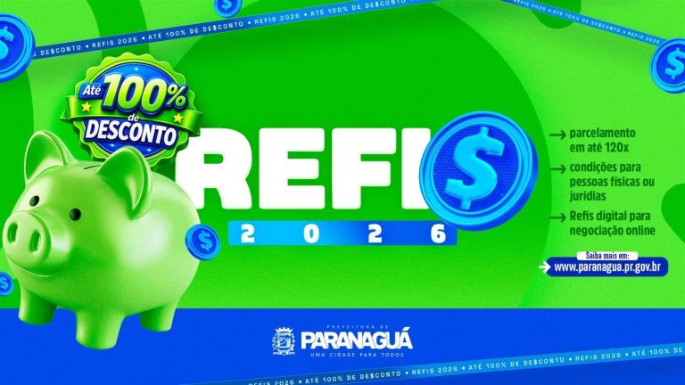 Prazo para aderir ao Refis 2026 de Paranaguá termina em 7 de julho