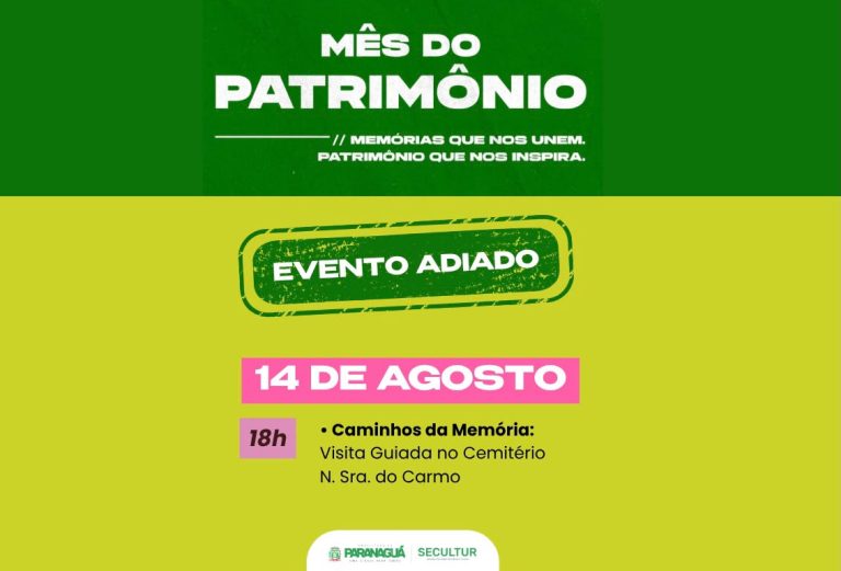 SECULTUR adia visita guiada ao Cemitério Municipal após morte do ex-prefeito